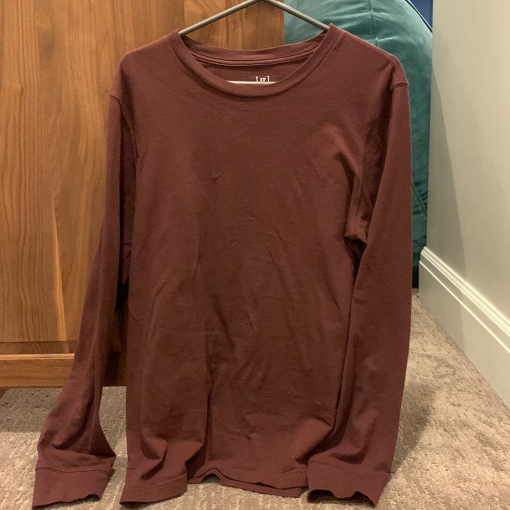 George Crewneck T-Shirt-OK Condition-M (38-40)-Maroon